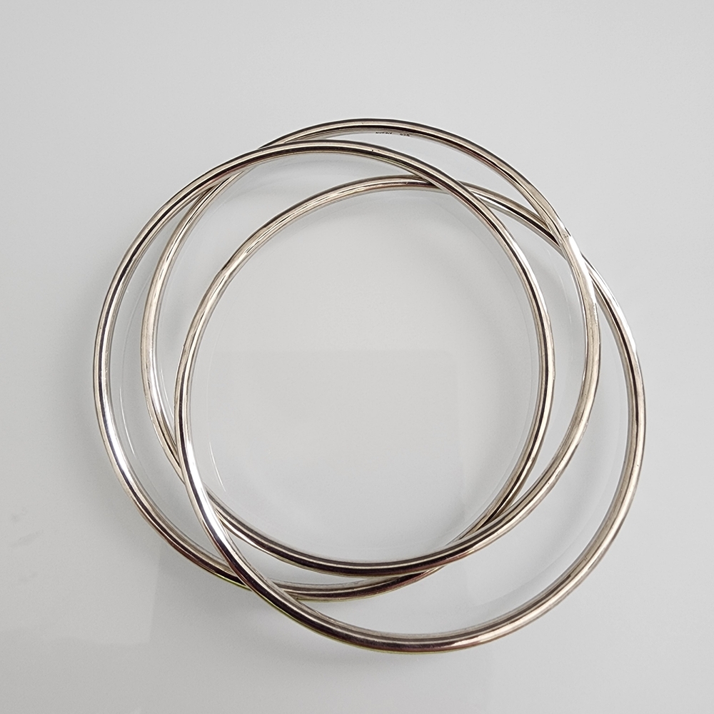 James Avery Silver Bangle Set